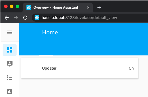 Интерфейс Home Assistant